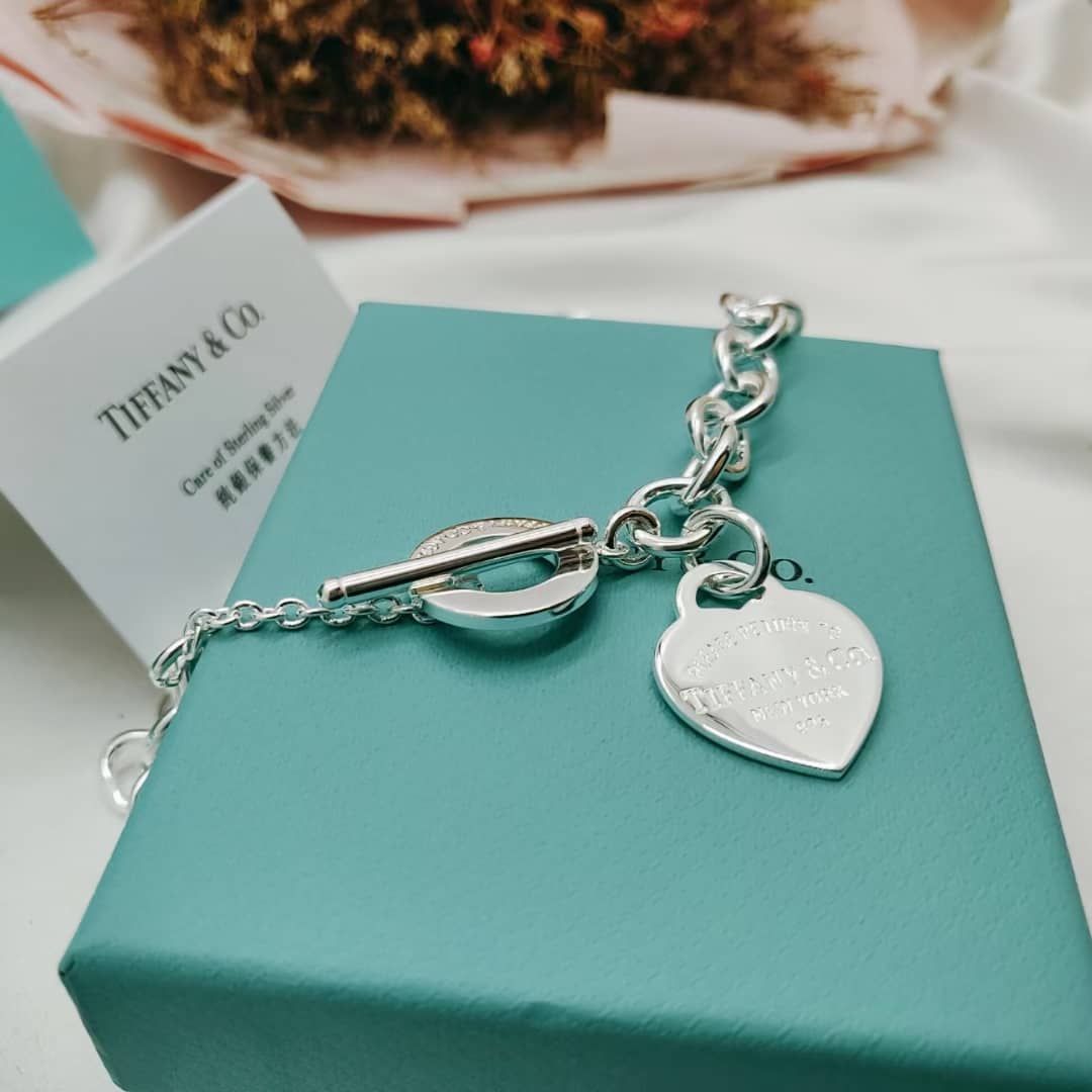 Fake T*f*ny Logo Necklace