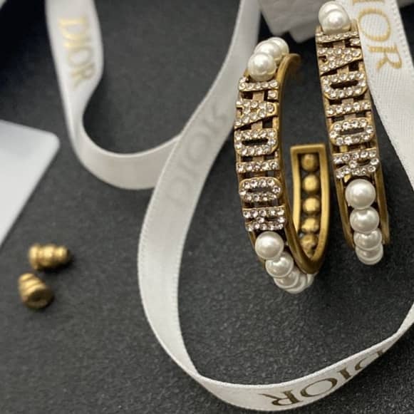 Wholesale Chr1st1an D10r Logo Earring