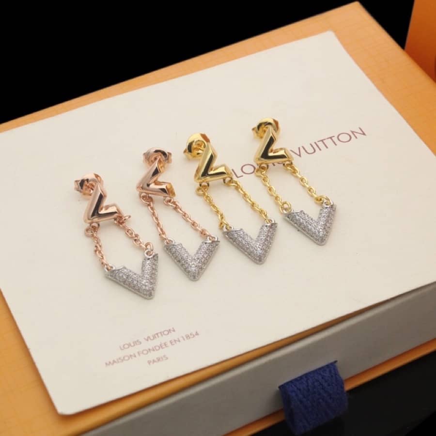 Knockoff L0vis Vvtt0n Logo Earring