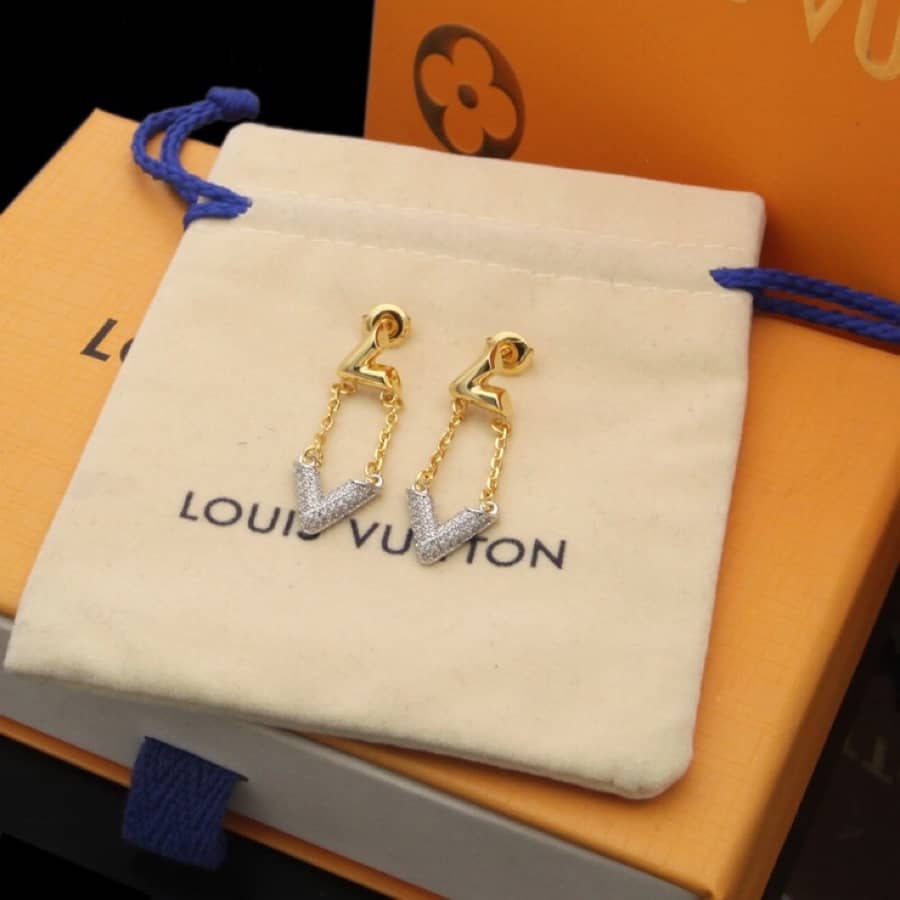 Knockoff L0vis Vvtt0n Logo Earring