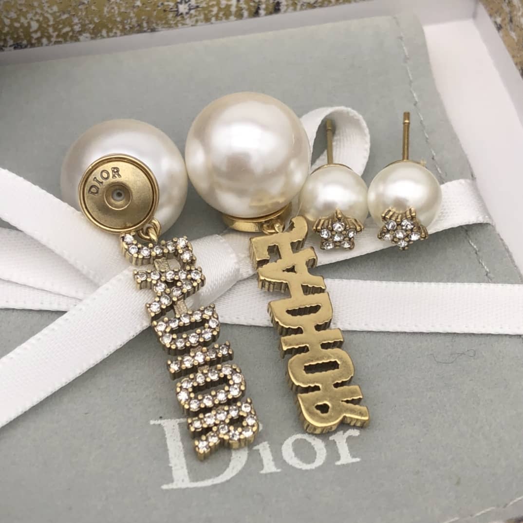 Knockoff Chr1st1an D10r Logo Earring