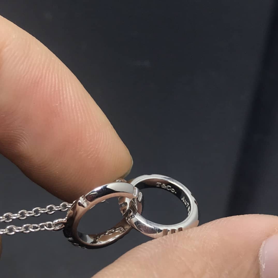 Fake T*f*ny Logo Necklace