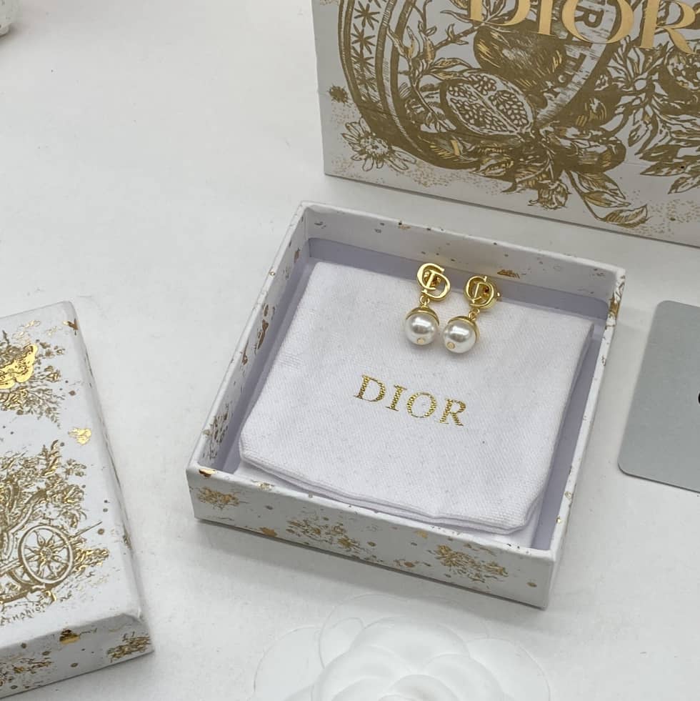 Knockoff Chr1st1an D10r Logo Earring