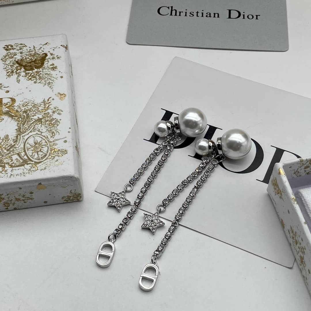 Wholesale Chr1st1an D10r Logo Earring