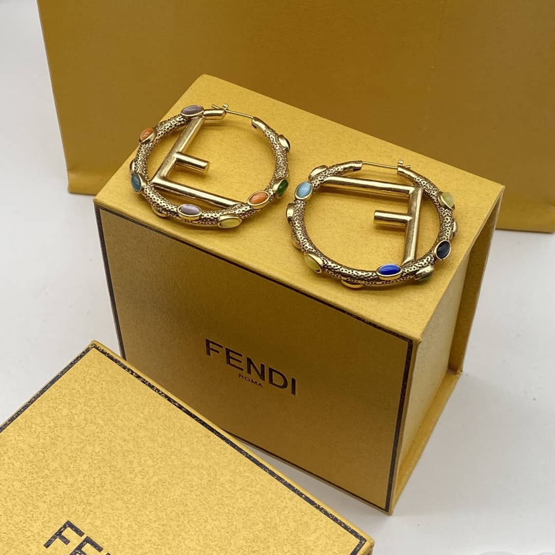 Fake F**di Logo Earring