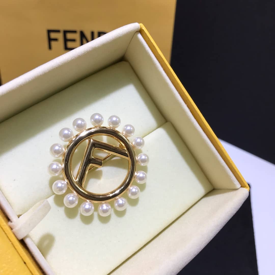 Replica F**di Brooch