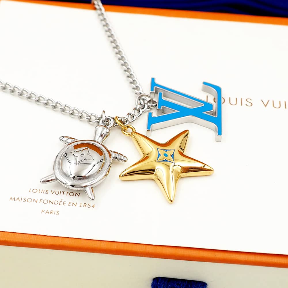 Wholesale L0vis Vvtt0n Logo Necklace