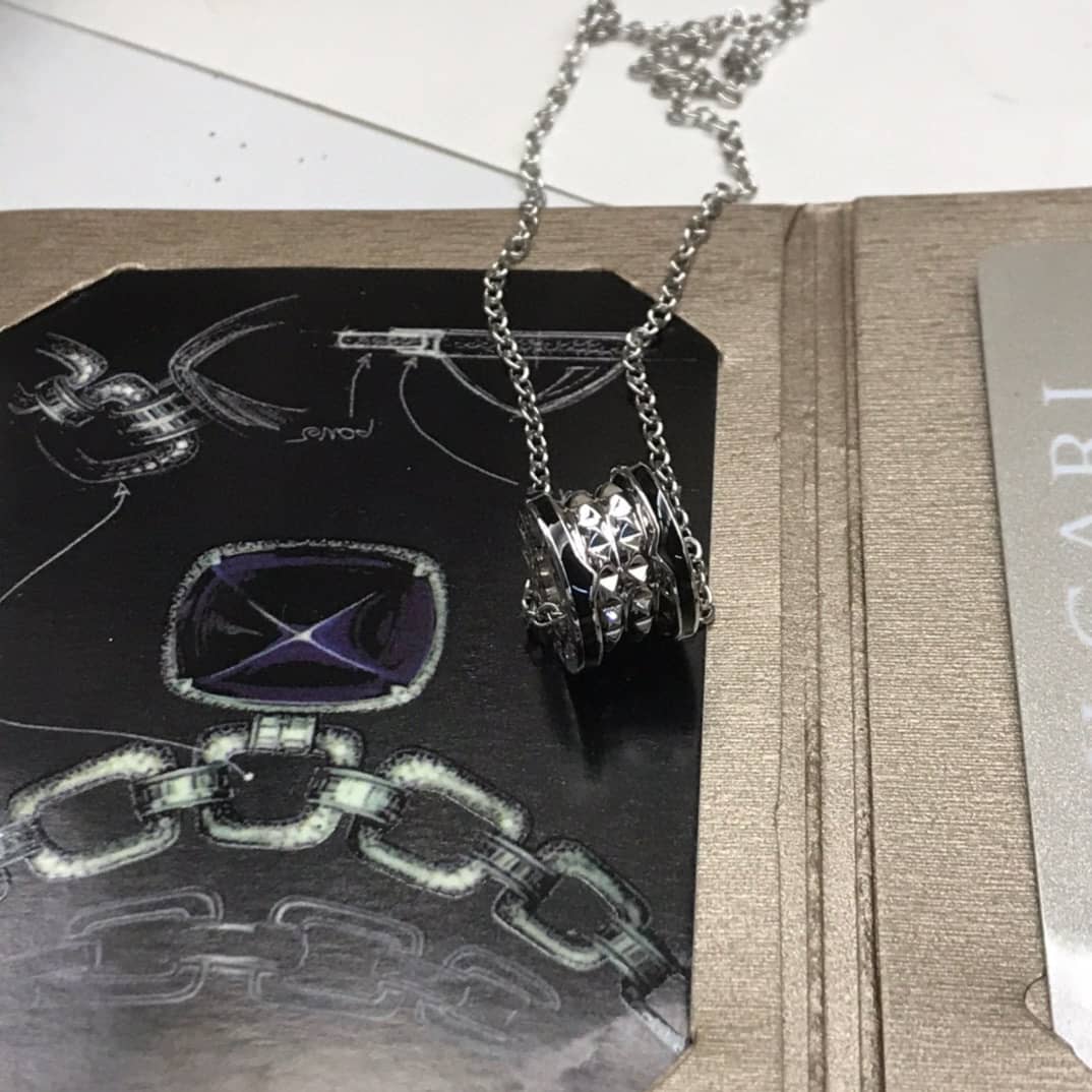 Knockoff Bv1g*ai Logo Necklace