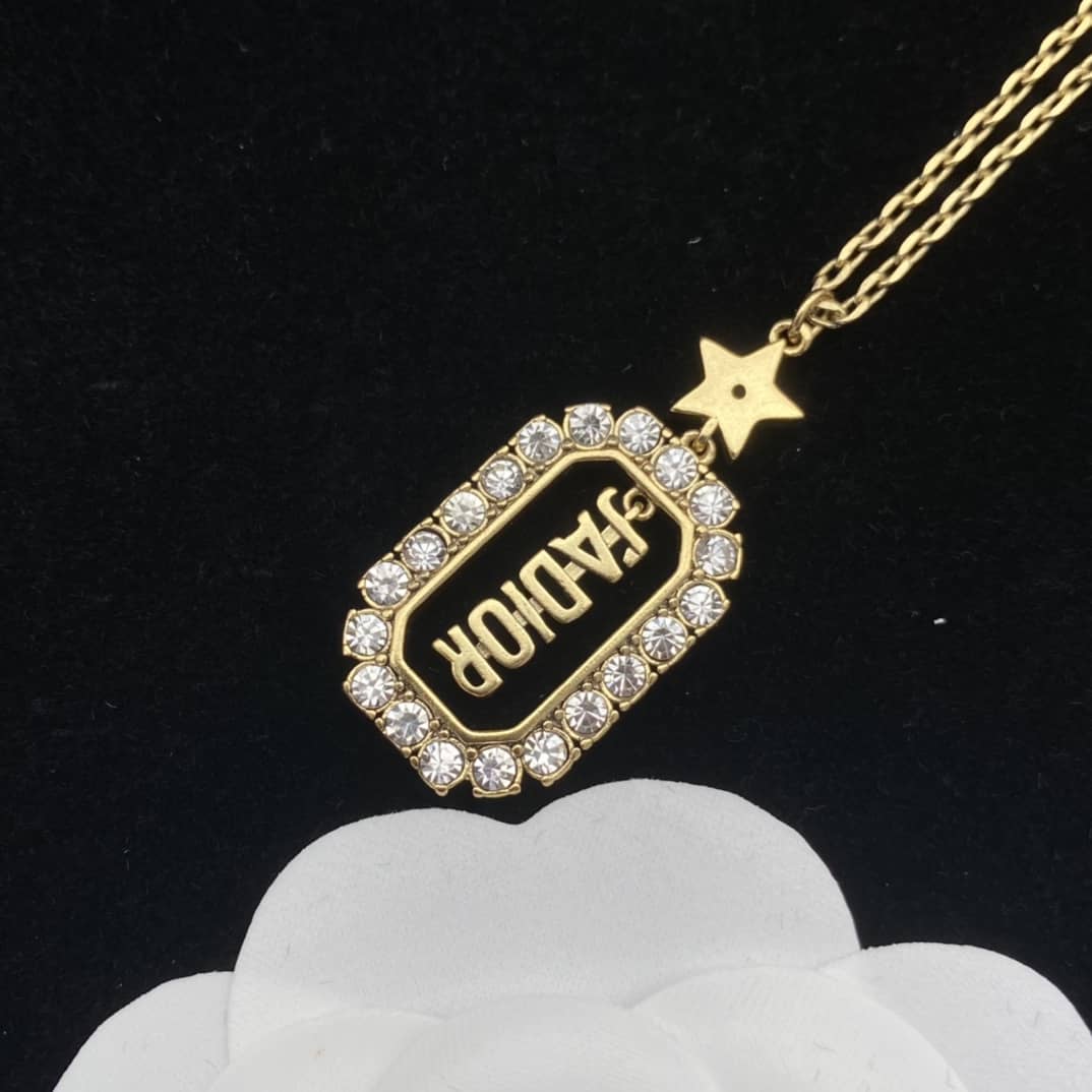 Wholesale Chr1st1an D10r Logo Necklace