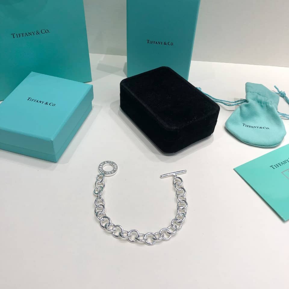 Fake T*f*ny Logo Bracelet