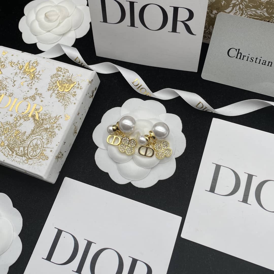 Knockoff Chr1st1an D10r Logo Earring