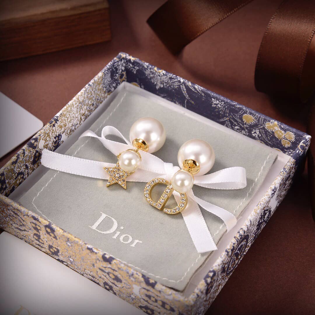 Wholesale Chr1st1an D10r Logo Earring