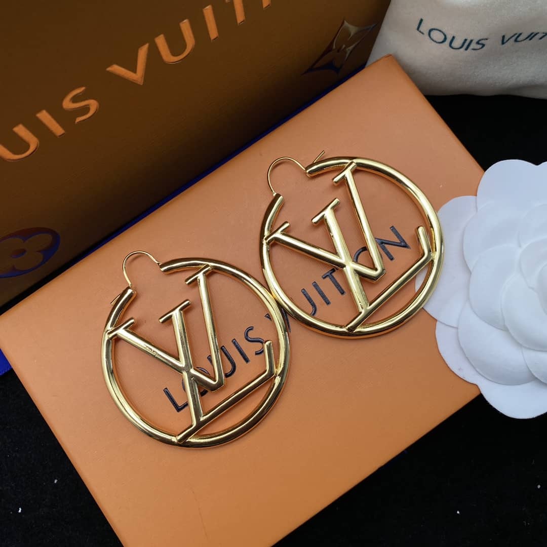 Knockoff L0vis Vvtt0n Logo Earring