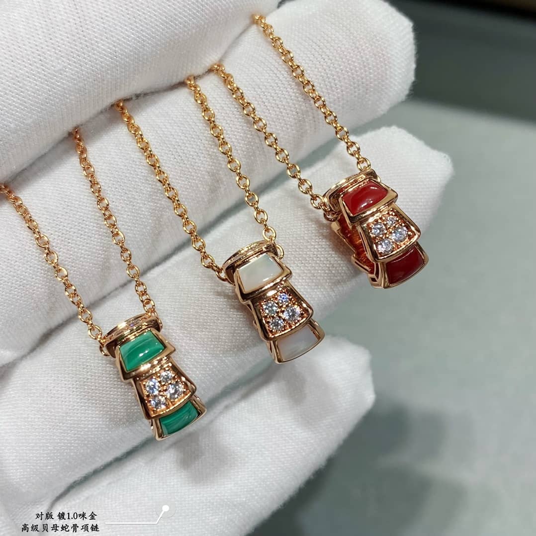 Knockoff Bv1g*ai Logo Necklace