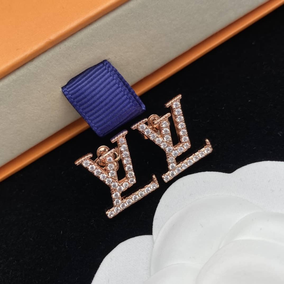 Knockoff L0vis Vvtt0n Logo Earring