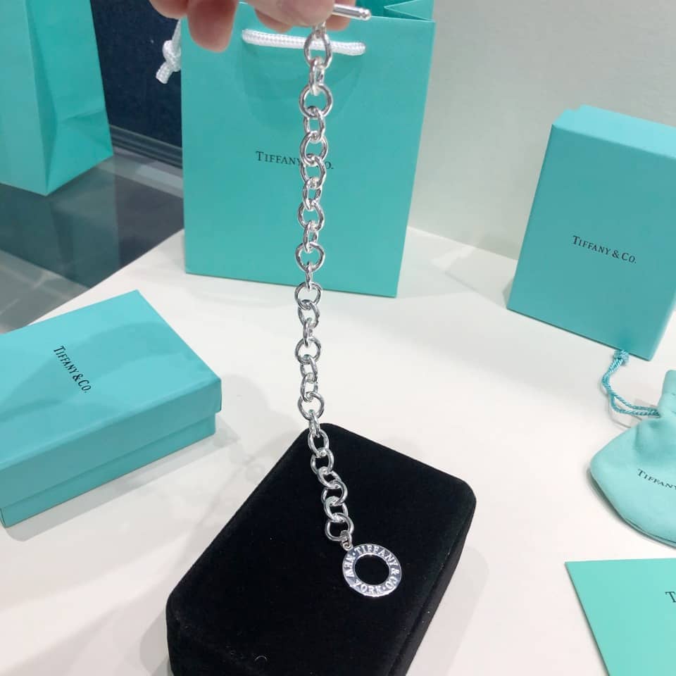 Fake T*f*ny Logo Bracelet