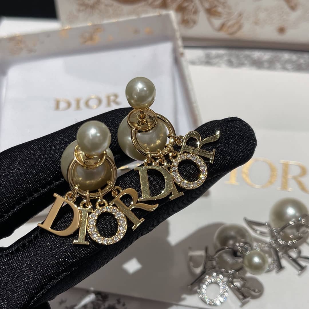 Wholesale Chr1st1an D10r Logo Earring