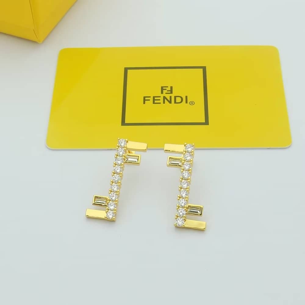 Fake F**di Logo Earring