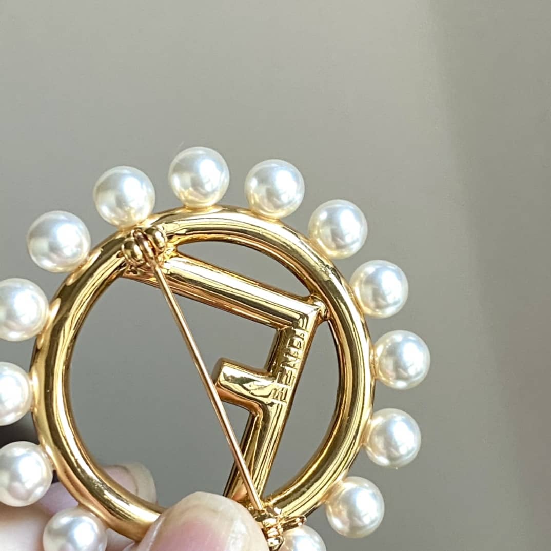 Replica F**di Brooch