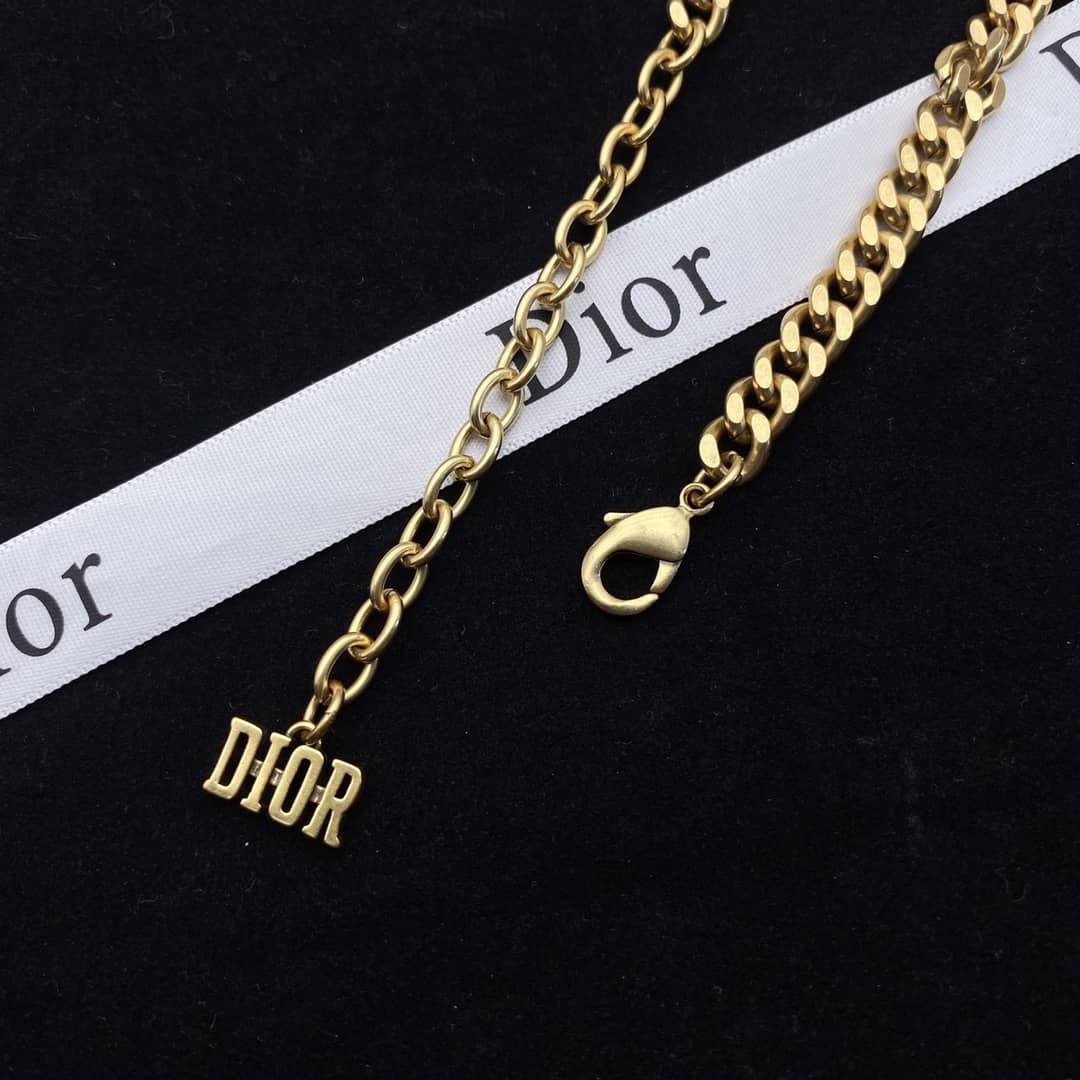Knockoff Chr1st1an D10r Logo Necklace