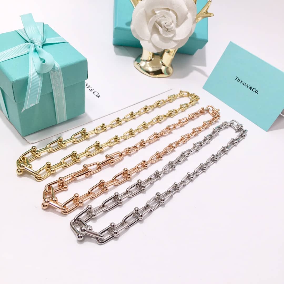 Fake T*f*ny Logo Necklace