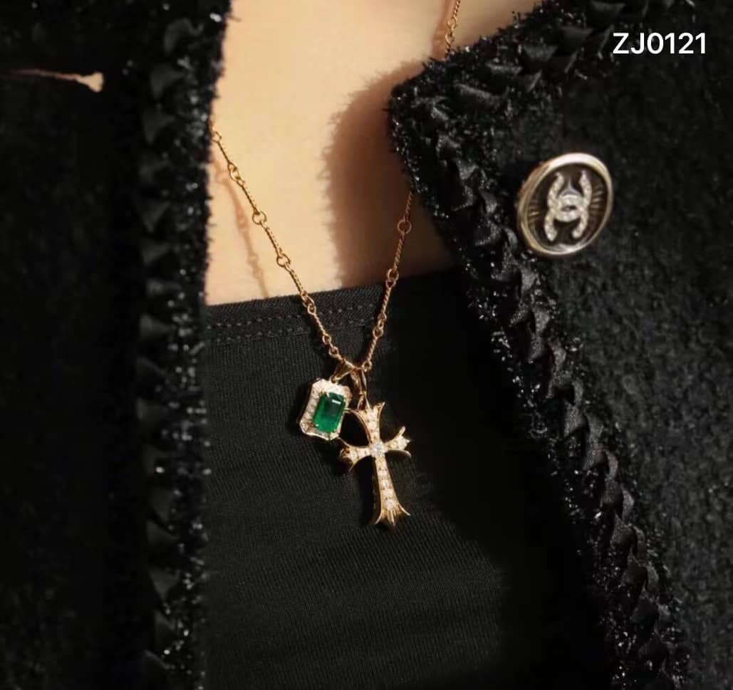 Ch*0me He**ts Necklace For Sale