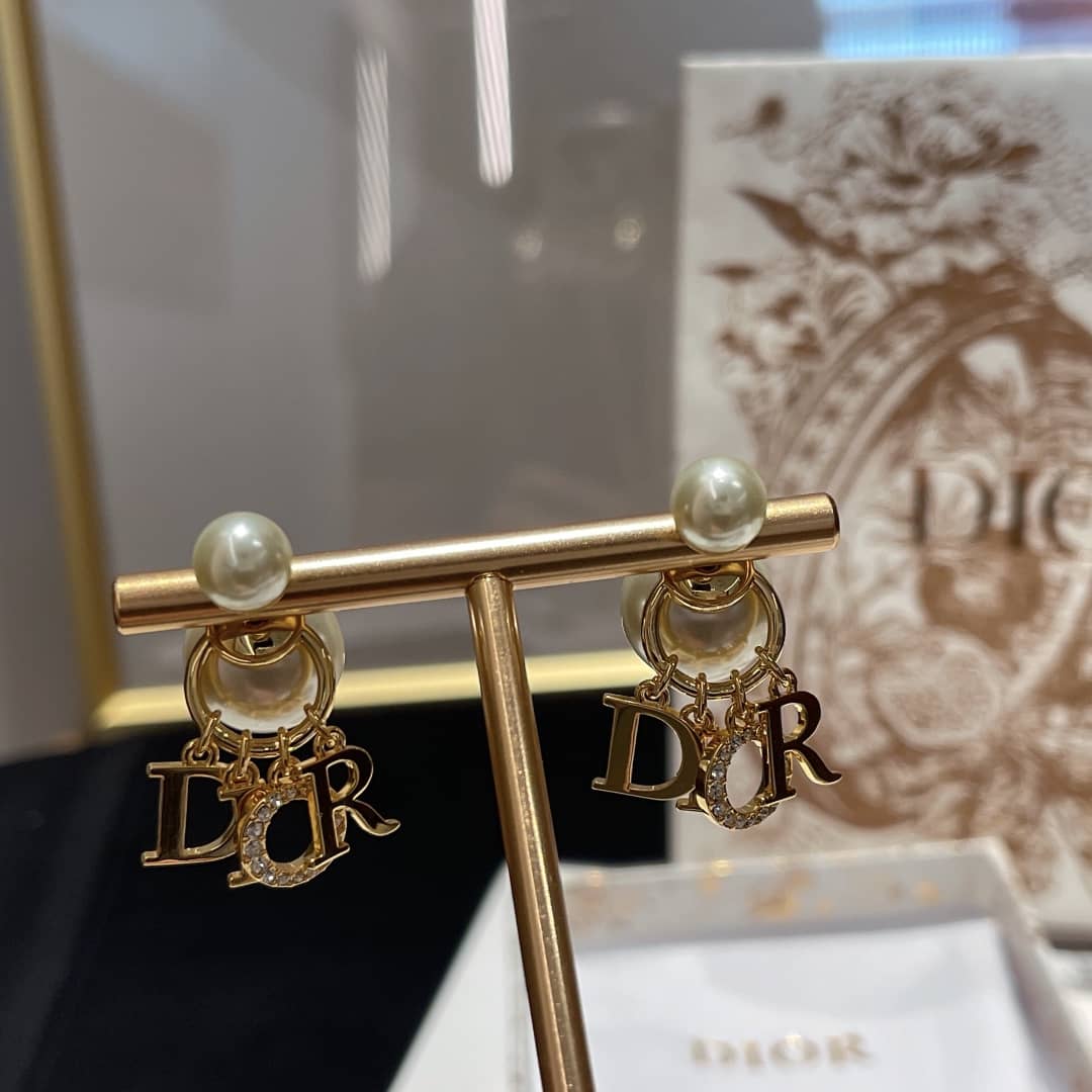 Wholesale Chr1st1an D10r Logo Earring