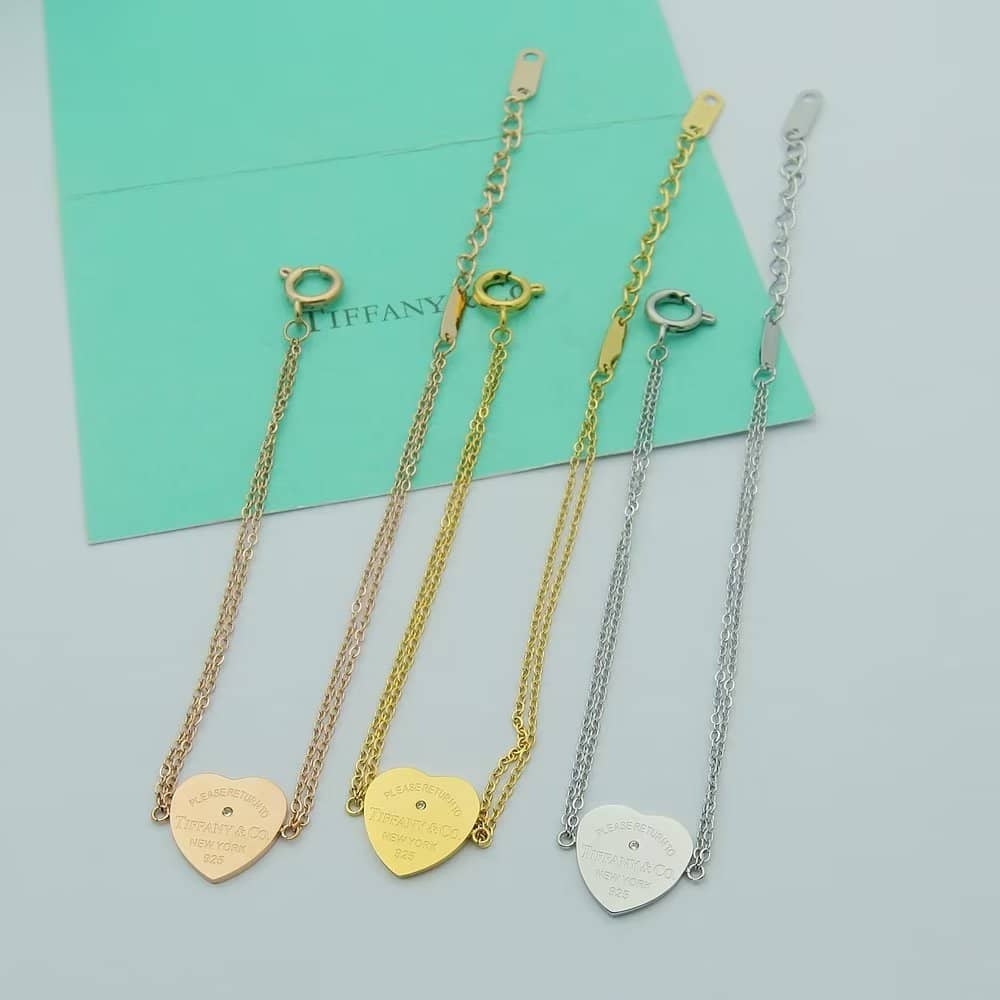 Knockoff T*f*ny Logo Bracelet