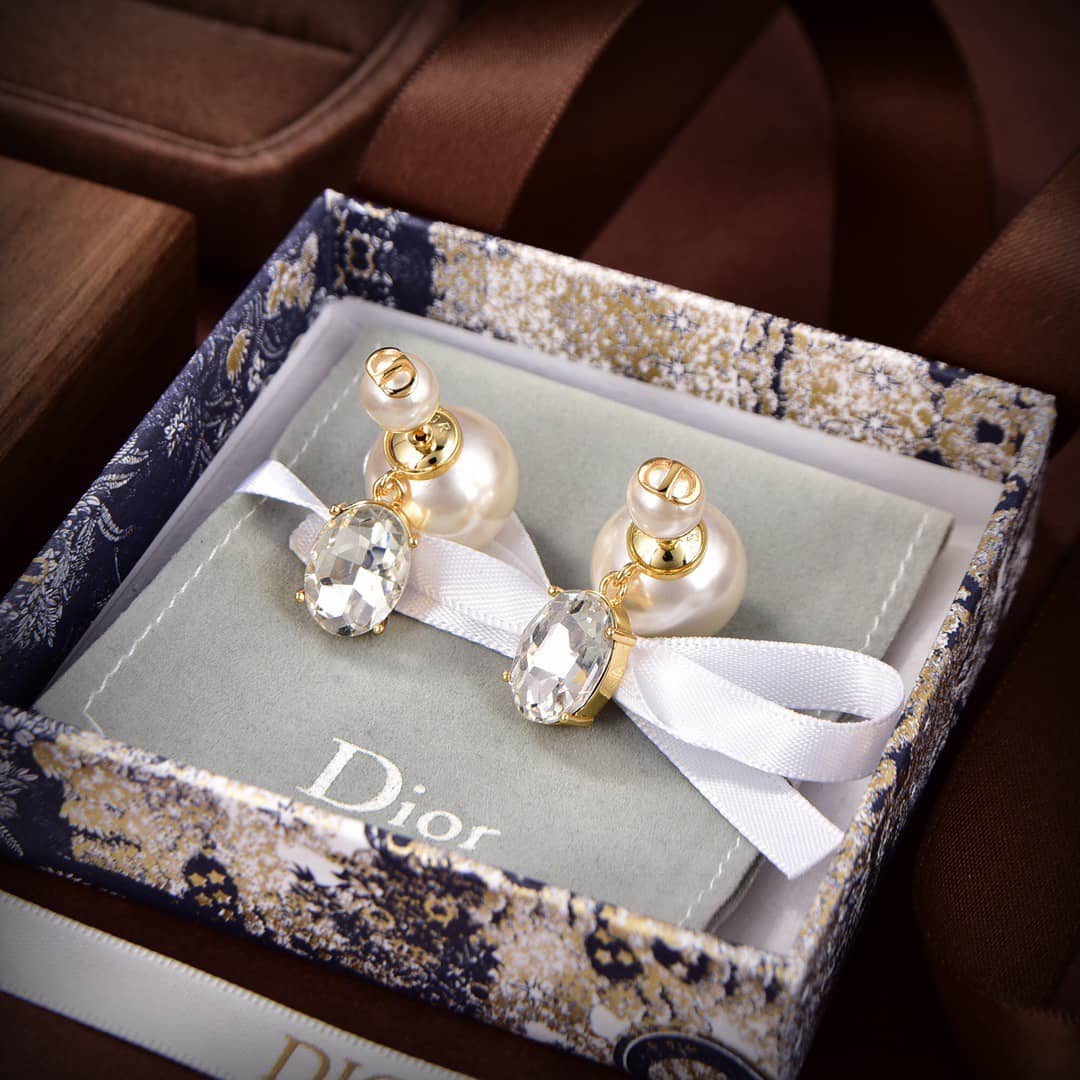 Wholesale Chr1st1an D10r Logo Earring