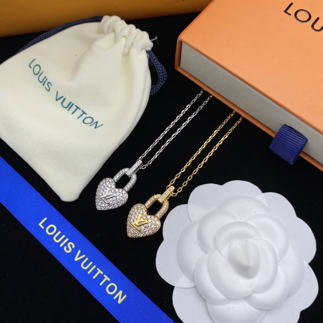 Knockoff L0vis Vvtt0n Logo Necklace