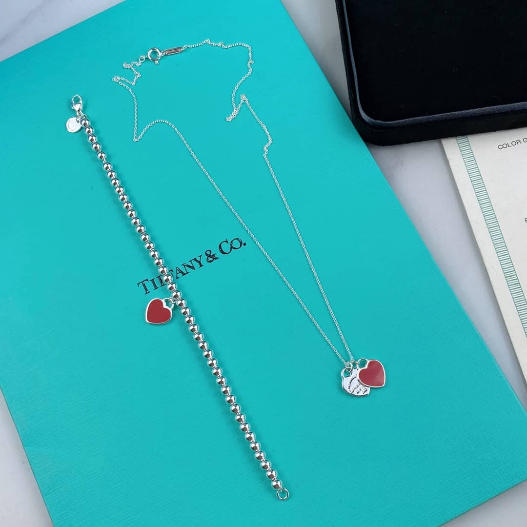 Fake T*f*ny Logo Necklace