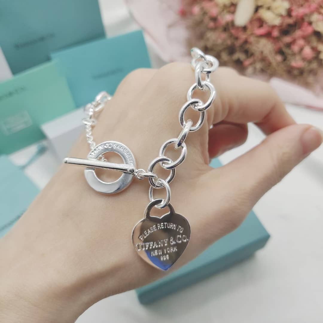 Fake T*f*ny Logo Necklace