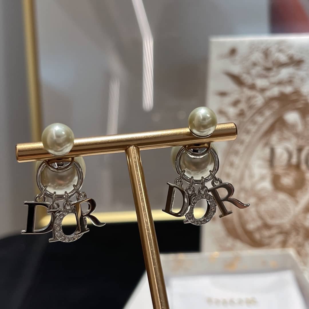 Wholesale Chr1st1an D10r Logo Earring