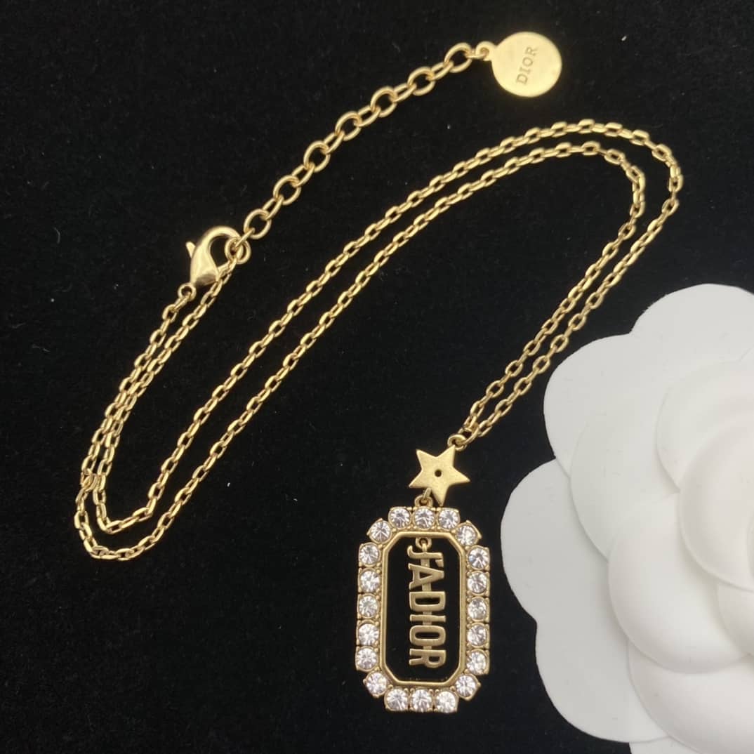 Wholesale Chr1st1an D10r Logo Necklace