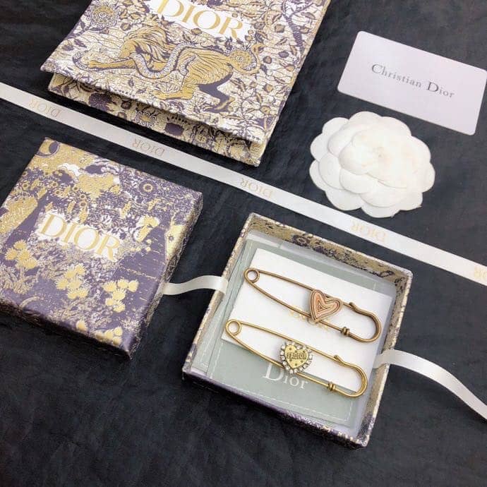 Knockoff Chr1st1an D10r Logo Brooch