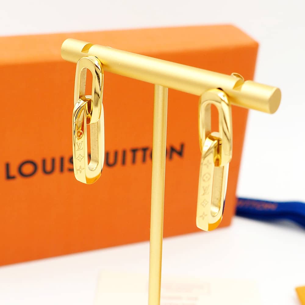 Knockoff L0vis Vvtt0n Logo Earring