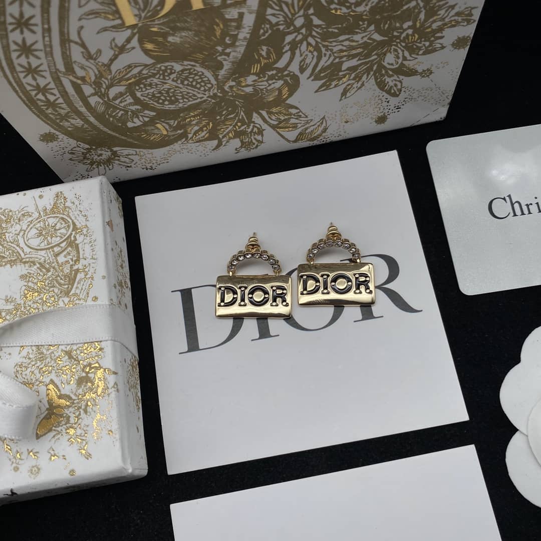 Knockoff Chr1st1an D10r Logo Earring