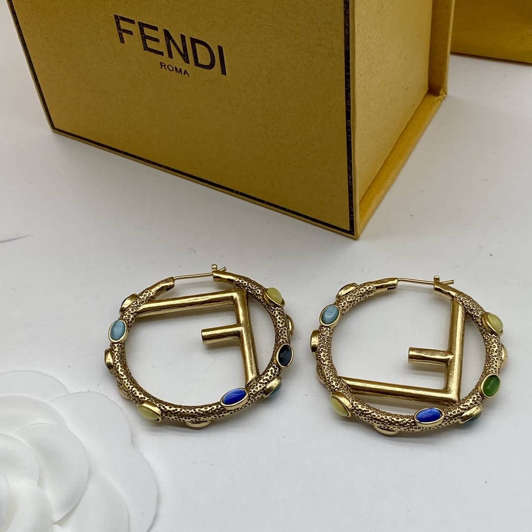 Fake F**di Logo Earring