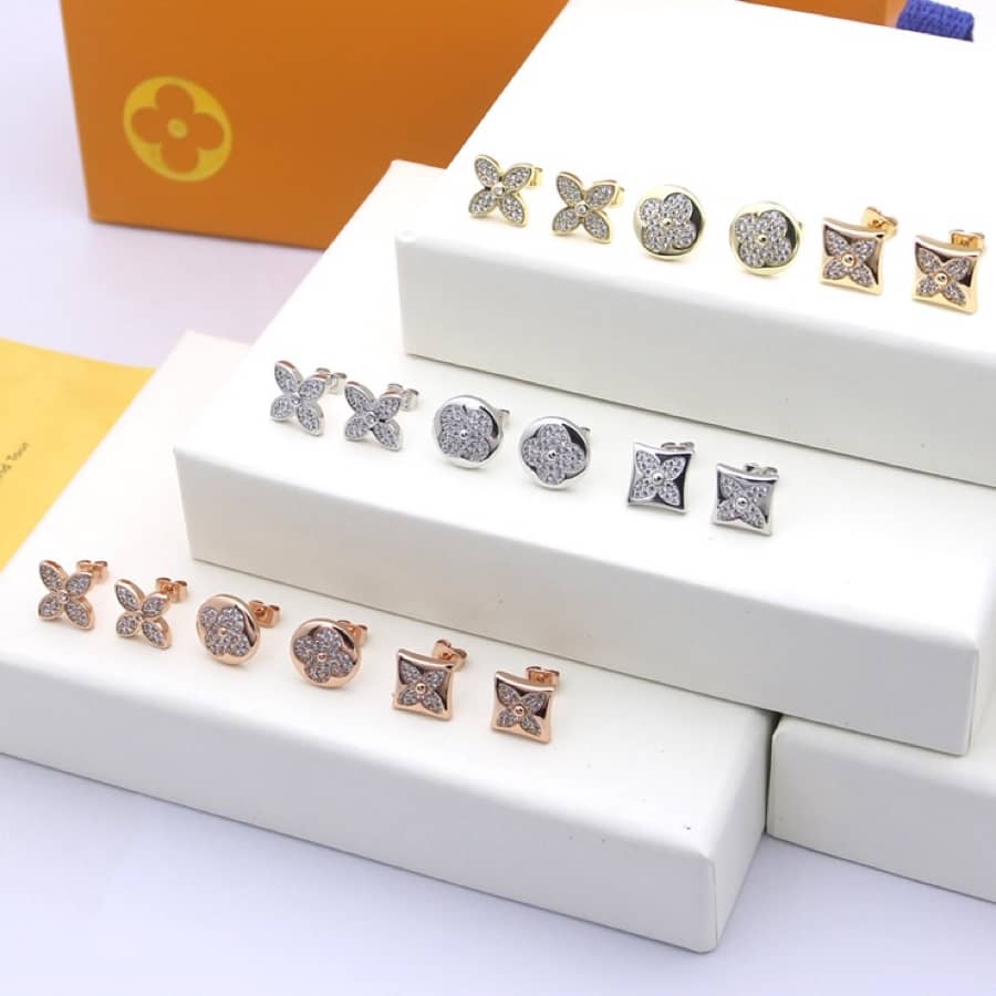 Knockoff L0vis Vvtt0n Logo Earring