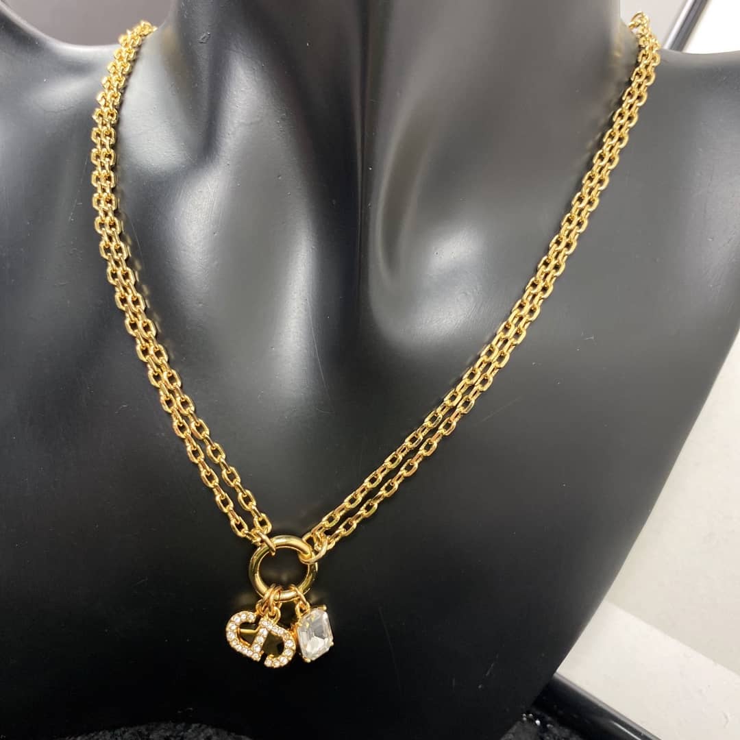 Wholesale Chr1st1an D10r Logo Necklace