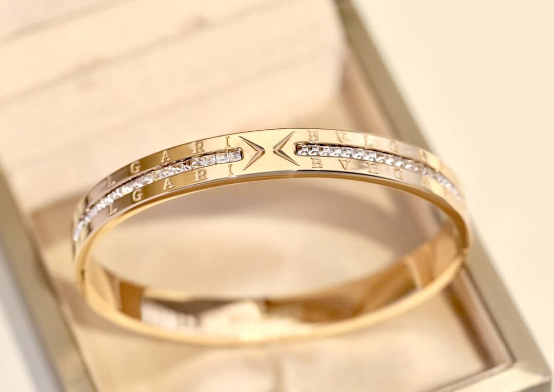 Knockoff Bv1g*ai Logo Bracelet