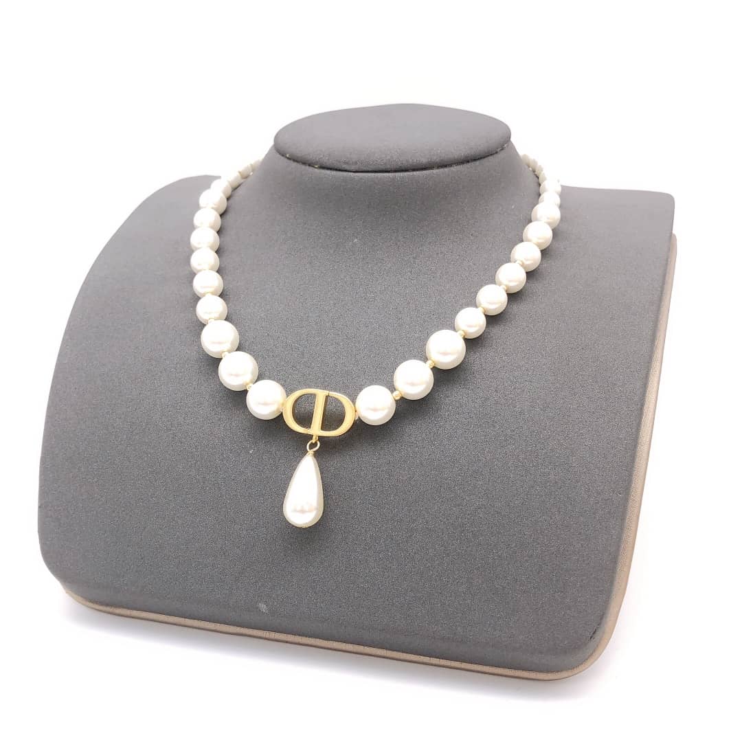 Knockoff Chr1st1an D10r Logo Necklace