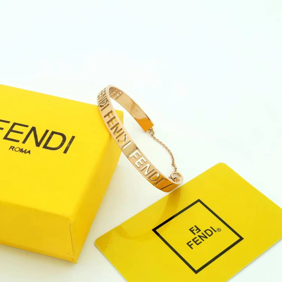 Knockoff F**di Logo Bracelet