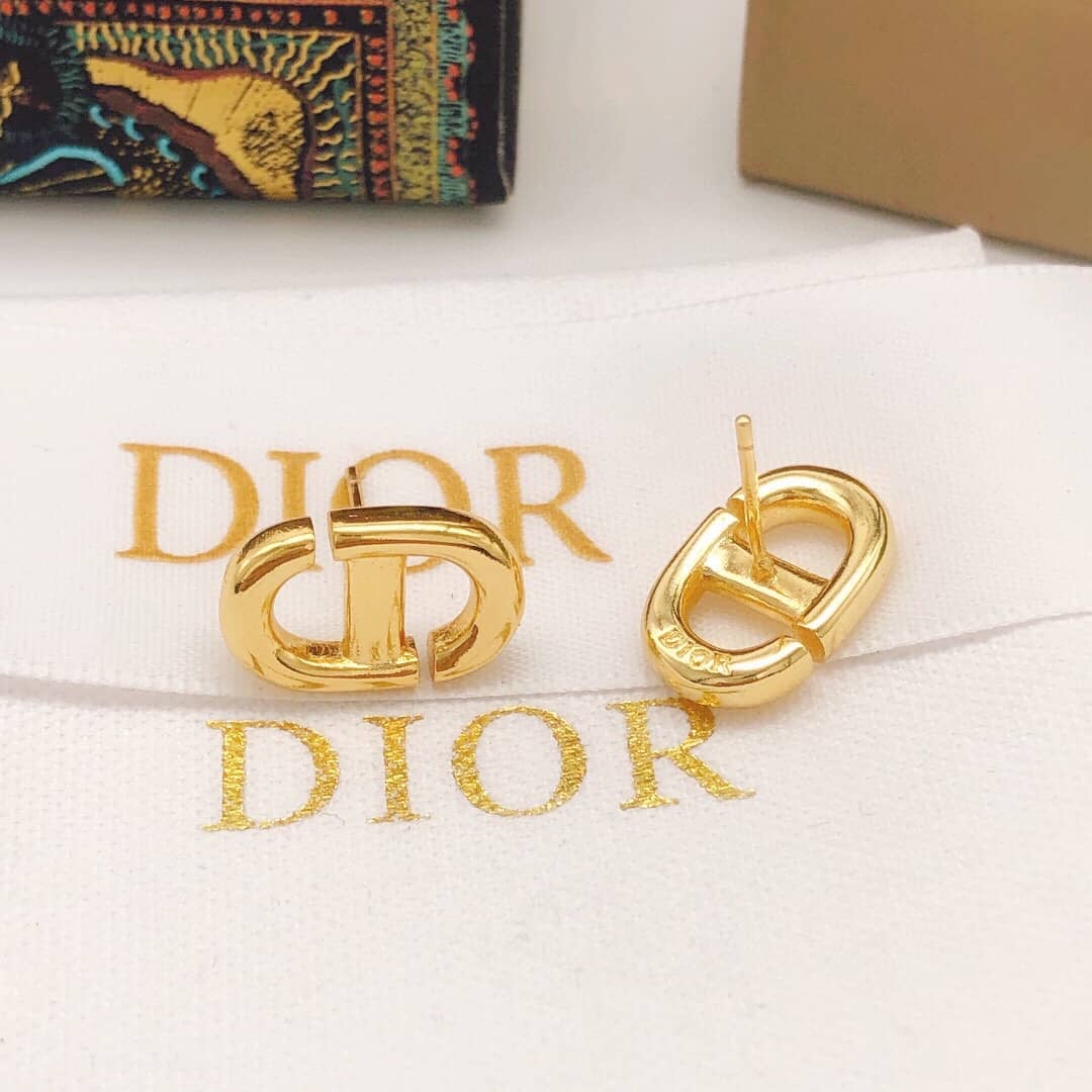 Knockoff Chr1st1an D10r Logo Earring