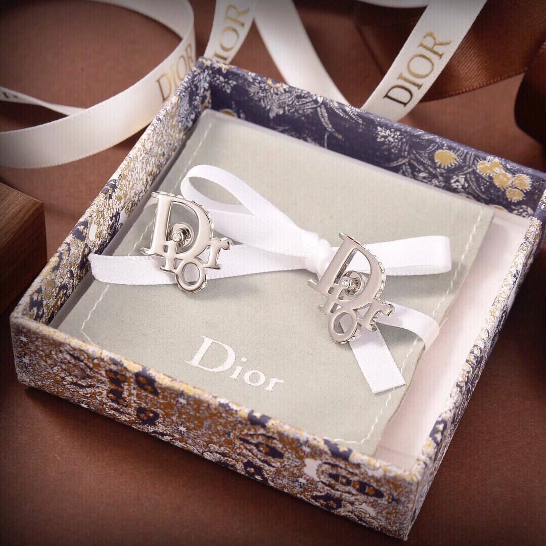 Knockoff Chr1st1an D10r Logo Earring