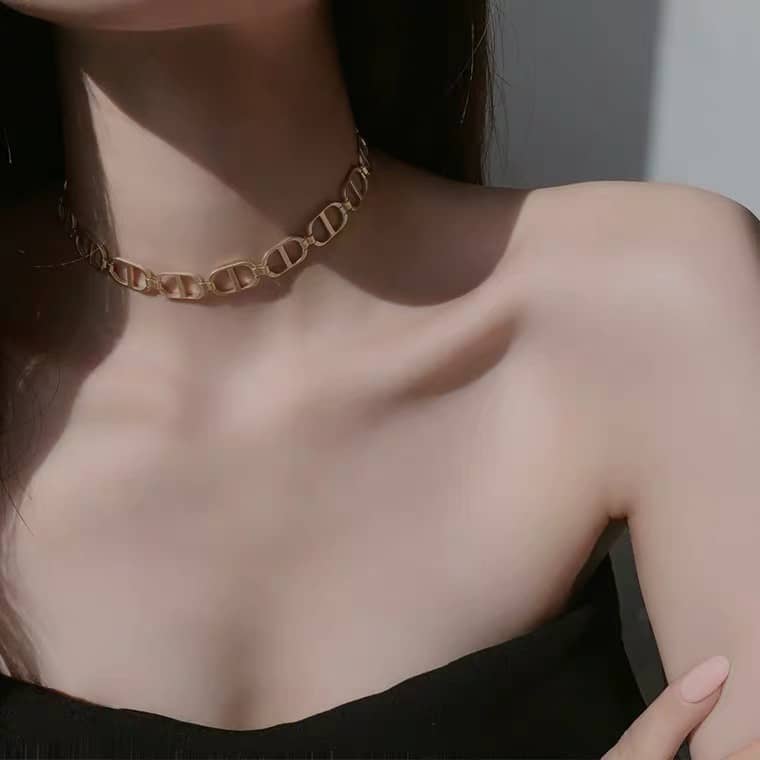 Knockoff Chr1st1an D10r Logo Necklace