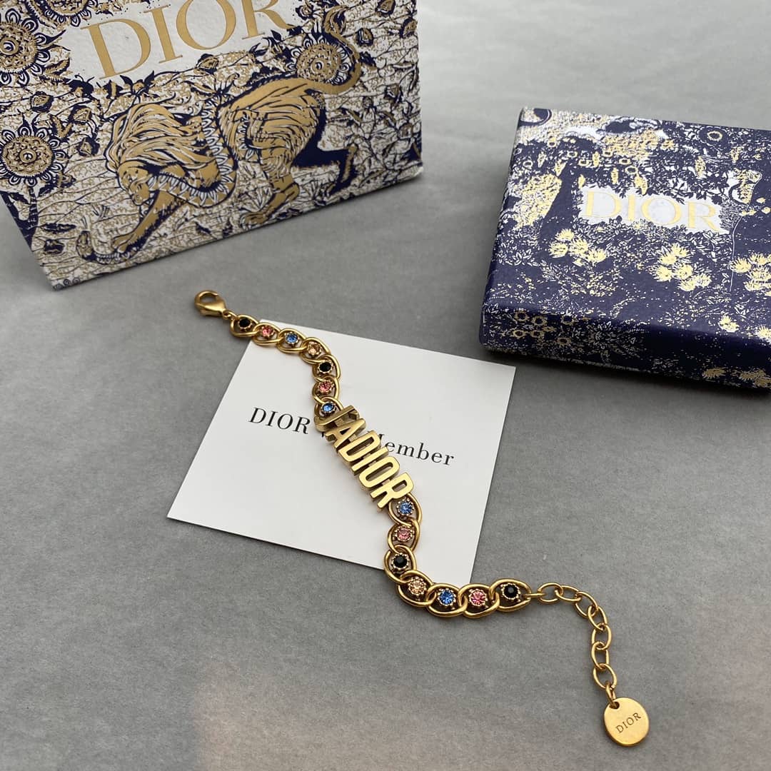 Knockoff Chr1st1an D10r Logo Bracelet