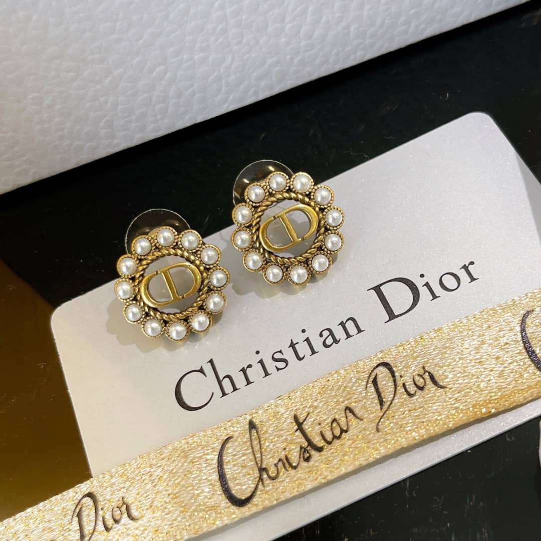 Wholesale Chr1st1an D10r Logo Earring