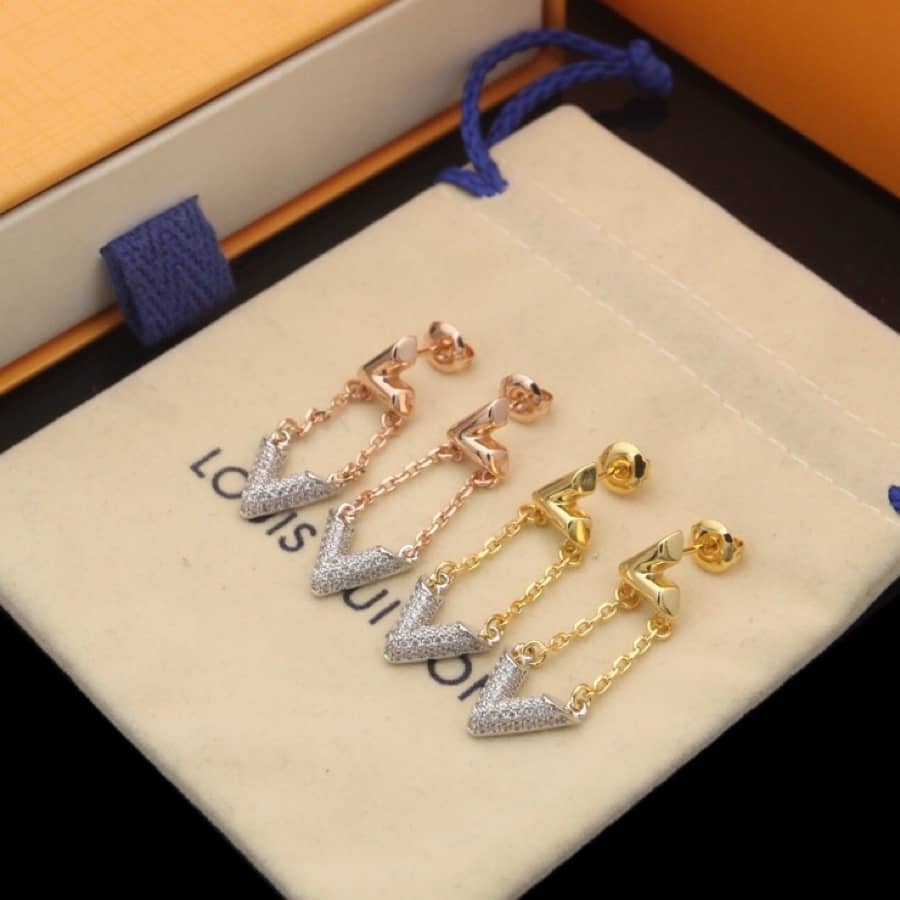 Knockoff L0vis Vvtt0n Logo Earring