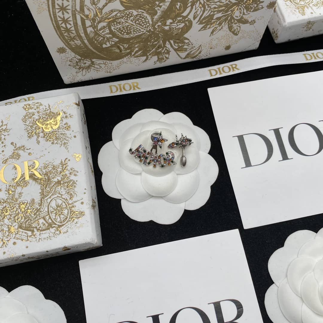 Knockoff Chr1st1an D10r Logo Earring